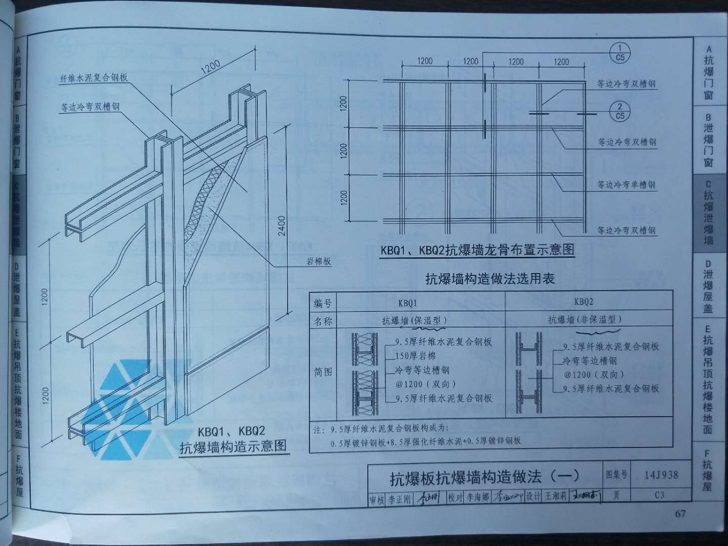 抗爆板抗爆墙构造做法